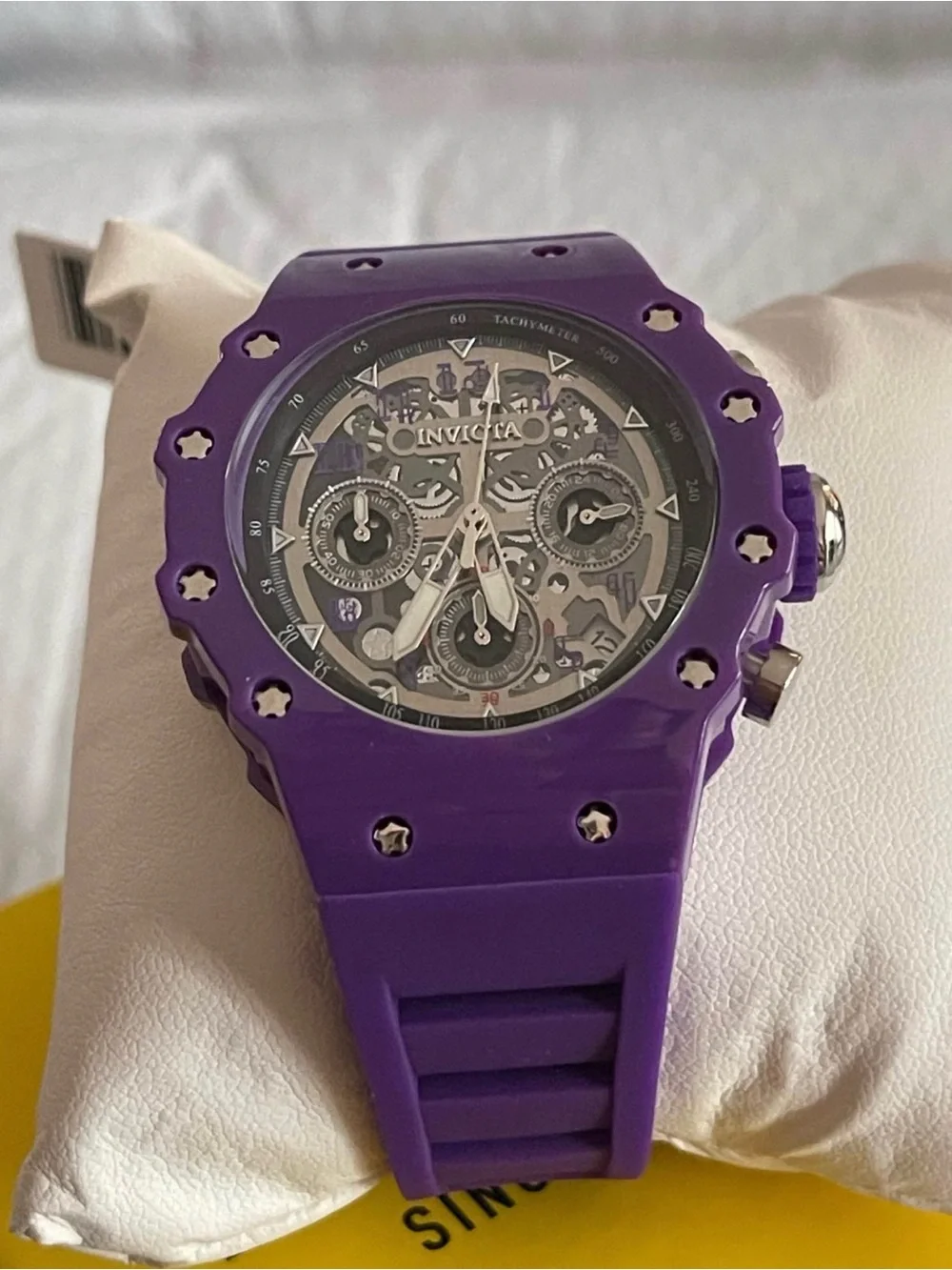 Invicta Racing Valyron Unisex Watch - 41mm, Purple (69625) new